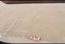 EMERGENCIA EN EL RÍO DE LA PLATA: SE HUNDIÓ UN VELERO Y PREFECTURA RESCATÓ A DOS TRIPULANTES