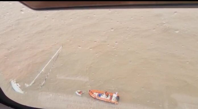 EMERGENCIA EN EL RÍO DE LA PLATA: SE HUNDIÓ UN VELERO Y PREFECTURA RESCATÓ A DOS TRIPULANTES