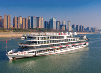 UNO DE LOS VEHÍCULOS ELÉCTRICOS MÁS GRANDE DEL MUNDO ES UN BARCO Y ES CHINO