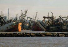 ¿DESAPARECE EL CEMENTERIO DE BARCOS FANTASMAS DE MONTEVIDEO?