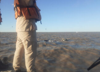 VELERO DIO VUELTA DE CAMPANA EN EL RÍO DE LA PLATA Y SUS DOS TRIPULANTES A LA DERIVA FUERON RESCATADOS POR PREFECTURA