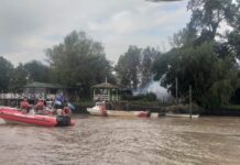 PREFECTURA COLABORÓ PARA SOFOCAR UN INCENDIO EN EL TIGRE