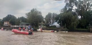 PREFECTURA COLABORÓ PARA SOFOCAR UN INCENDIO EN EL TIGRE