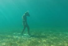 ENCONTRARON UNA EXTRAÑA FIGURA EN EL FONDO DEL UN LAGO EN NEUQUÉN