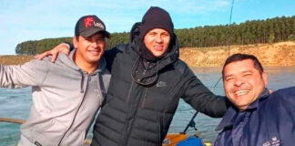 MARCOS ROJO DE PESCA: EL CAMPÉON CON BOCA SE EMBARCÓ EN CORRIENTES