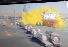 VIDEO – EXPLOTA UN TANQUE DE GAS TOXICO EN UN BUQUE DE CARGA EN JORDANIA