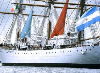 LA FRAGATA ARA “LIBERTAD” YA SE ENCUENTRA EN AGUAS IRLANDESAS