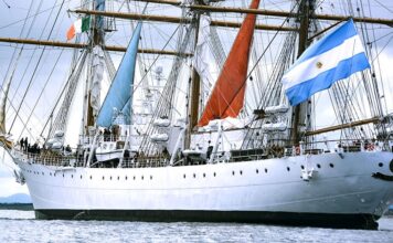 LA FRAGATA ARA “LIBERTAD” YA SE ENCUENTRA EN AGUAS IRLANDESAS