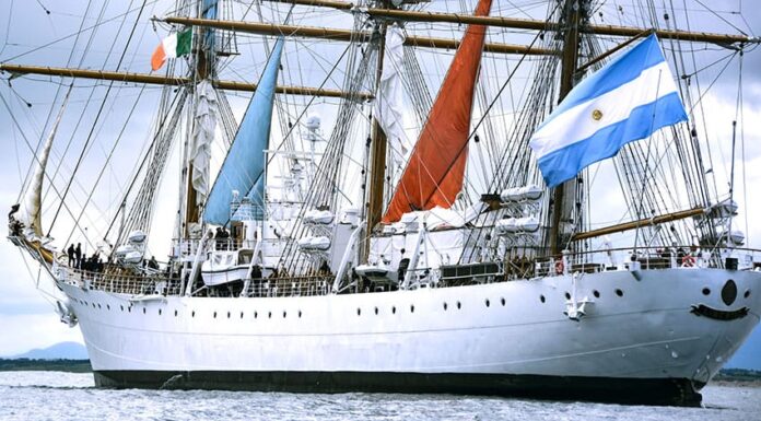 LA FRAGATA ARA “LIBERTAD” YA SE ENCUENTRA EN AGUAS IRLANDESAS