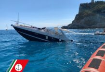 ITALIA – NAUFRAGA UN SPORT CRUISER DE 10 METROS Y SUS TRIPULANTES FUERON RESCATADOS SANOS Y SALVOS