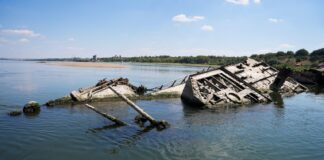 LAS AGUAS BAJAS EN EL RÍO DANUBIO REVELAN BUQUES HUNDIDOS DE LA SEGUNDA GUERRA MUNDIAL