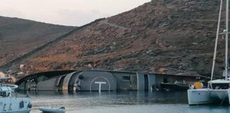 SE HUNDE UN YATE DE 49 METROS DE ESLORA EN GRECIA