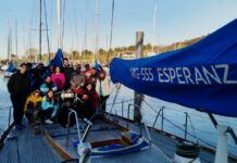 EL VELERO ESPERANZA NAVEGÓ CON ALUMNOS DEL CLUB UNIVERSIDAD NACIONAL DE LA PLATA