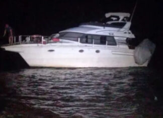 PASO DE LA PATRIA – REFLOTARON EL YATE HUNDIDO EN EL PARANÁ HACE CASI UN MES…ASÍ QUEDÓ!