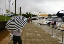 NI LA LLUVIA, NI EL MAL TIEMPO….IMPEDIRÁN QUE HOY CONTINÚE EL SALÓN NÁUTICO