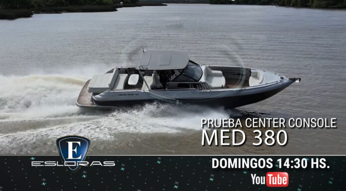 TV – HOY EN ESLORAS PRESENTAMOS LA MEDITERRANEAN 380 CENTER CONSOLE