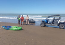 PREFECTURA RESCATÓ A UN KAYAKISTA EN VILLA GESELL