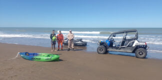 PREFECTURA RESCATÓ A UN KAYAKISTA EN VILLA GESELL