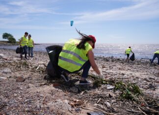 VICENTE LÓPEZ RECOLECTÓ MÁS DE 220 KILOS DE RESIDUOS EN UNA JORNADA DE LIMPIEZA DE LA COSTA