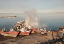 INCENDIARON DE FORMA INTENCIONAL EL BUQUE CABO BUENA ESPERANZA EN PUERTO MADRYN