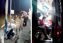 RÍO DE LA PLATA – PREFECTURA AUXILIÓ A UN VELERO A LA DERIVA CON SUS TRIPULANTES DESCOMPUESTOS