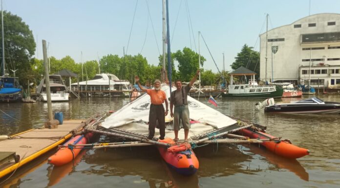 VUELTA AL MUNDO – EL TRIMARÁN RUSO PARTIÓ DE SAN FERNANDO Y SE DIRIGE HACIA EL TEMIBLE CABO DE HORNOS