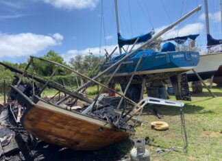 INCENDIO EN EL VARADERO DEL CENTRO NAVAL OLIVOS
