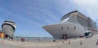 ARRIBÓ A MONTEVIDEO EL CRUCERO MÁS GRANDE EN LA HISTORIA DE URUGUAY
