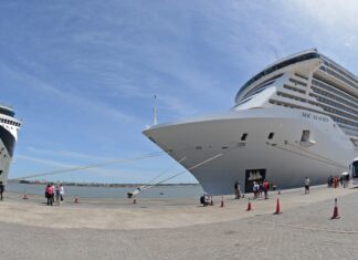 ARRIBÓ A MONTEVIDEO EL CRUCERO MÁS GRANDE EN LA HISTORIA DE URUGUAY