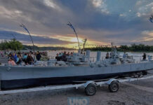 LA RÉPLICA DEL CRUCERO GENERAL BELGRANO ESTÁ LISTA PARA UNA NUEVA PRUEBA DE NAVEGACIÓN