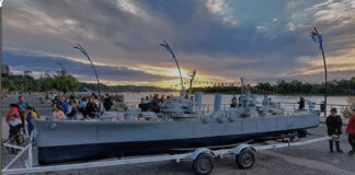 LA RÉPLICA DEL CRUCERO GENERAL BELGRANO ESTÁ LISTA PARA UNA NUEVA PRUEBA DE NAVEGACIÓN