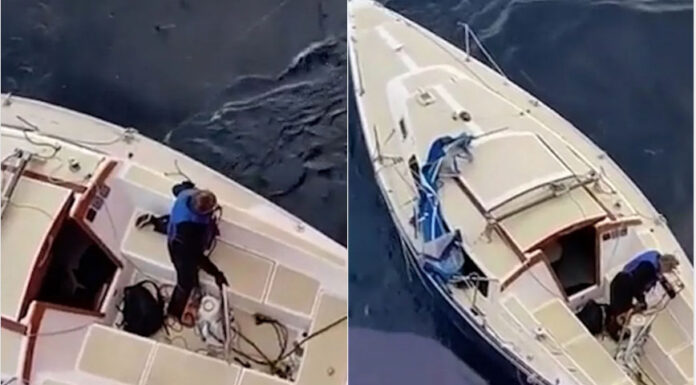 RESCATARON A DOS HOMBRES Y SU PERRA TRAS SOBREVIVIR 10 DÍAS A LA DERIVA EN EL OCÉANO ATLÁNTICO