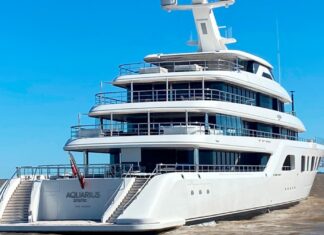 EL MEGAYACHT DEL EMIR DE QATAR PASÓ POR LA PLATA Y AHORA ESTÁ EN PUNTA DEL ESTE
