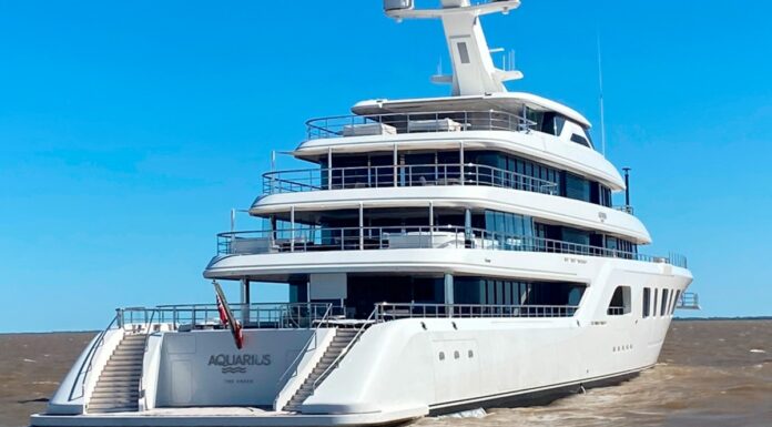 EL MEGAYACHT DEL EMIR DE QATAR PASÓ POR LA PLATA Y AHORA ESTÁ EN PUNTA DEL ESTE