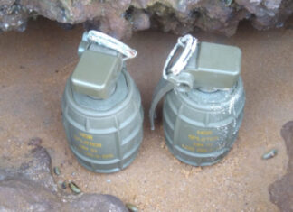 SORPRESA EN EL PARANÁ – UN PESCADOR ENCONTRÓ DOS GRANADAS DE GUERRA ALEMANAS