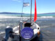 ENCONTRARON UN VELERO ABANDONADO EN LA COSTA DEL LAGO ARGENTINO
