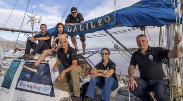 EL VELERO “GALILEO” CONCLUYÓ LA TRAVESÍA POR EL CABO DE HORNOS