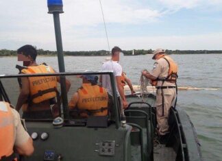 RESCATARON A UN HOMBRE QUE REALIZABA UN DEPORTE ACUÁTICO EN EL RÍO URUGUAY