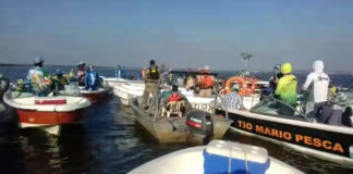 PESCADORES DEPORTIVOS CORRENTINOS Y PARAGUAYOS SE ENFRENTEARON EN EL PARANÁ POR UN CARDUMEN