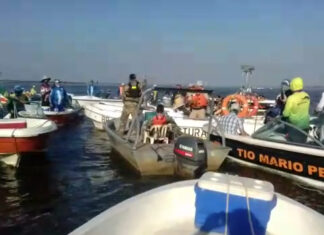 PESCADORES DEPORTIVOS CORRENTINOS Y PARAGUAYOS SE ENFRENTEARON EN EL PARANÁ POR UN CARDUMEN