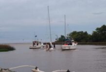 SE HUNDIÓ UN VELERO EN EL CANAL DE ACCESO AL PUERTO DE SAN ISIDRO