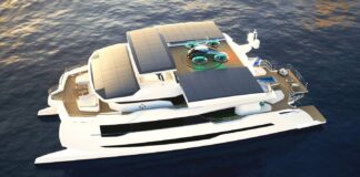 EL YATE ELÉCTRICO SOLAR QUE INCLUYE UN COCHE VOLADOR Y HASTA UN SUBMARINO