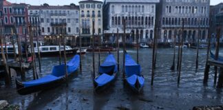 SE SECAN LOS CANALES DE VENECIA EN MEDIO DE TEMORES DE UNA NUEVA SEQUÍA EN ITALIA