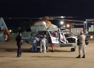 VIDEO – DRAMÁTICO RESCATE DE UN PRÁCTICO QUE SUFRIÓ UN ACV A BORDO DE UN BUQUE DE CARGA EN EL PARANÁ