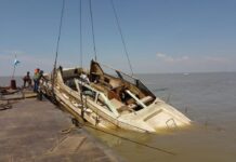 REFLOTAN “GITANO”, EL YATE DE 52 PIES QUE SE HUNDIÓ FRENTE A OLIVOS EN DICIEMBRE