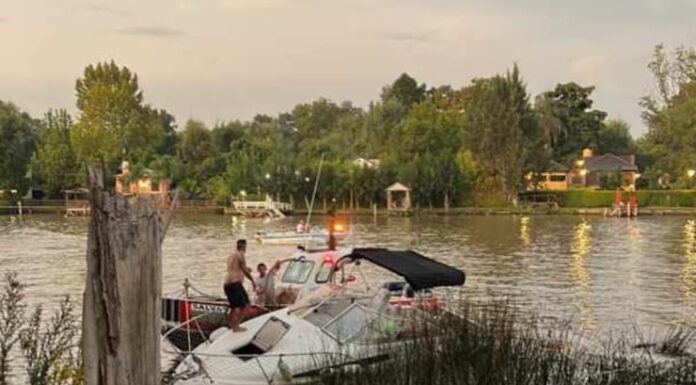 RÍO LUJÁN – LANCHA CUDDY IMPACTA CON UN OFNI Y CASI DE HUNDE