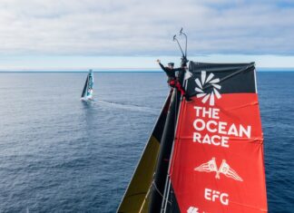 LOS CUATRO BARCOS DE “THE OCEAN RACE” SE VEN ENTRE SÍ TRAS HABER NAVEGADO 10.000 MILLAS