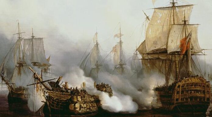 LA TUMBA DEL “SANTÍSIMA TRINIDAD”: EL COLOSO ESPAÑOL QUE SE DESANGRÓ CONTRA SIETE BARCOS INGLESES