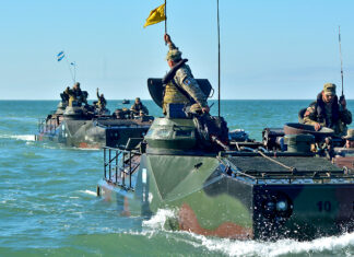 UNIDADES DE LA FUERZA DE INFANTERÍA DE MARINA DE LA FLOTA DE MAR REALIZARON ADIESTRAMIENTO EN TÉCNICAS