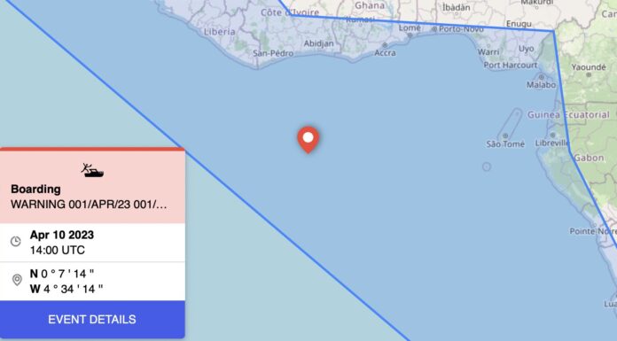 PETROLERO ES ABORDADO POR PIRATAS EN EL GOLFO DE GUINEA